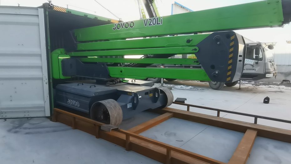 JOVOO V20Li Electric Articulated Boom Lift Sets Sail for Uruguay 11 121